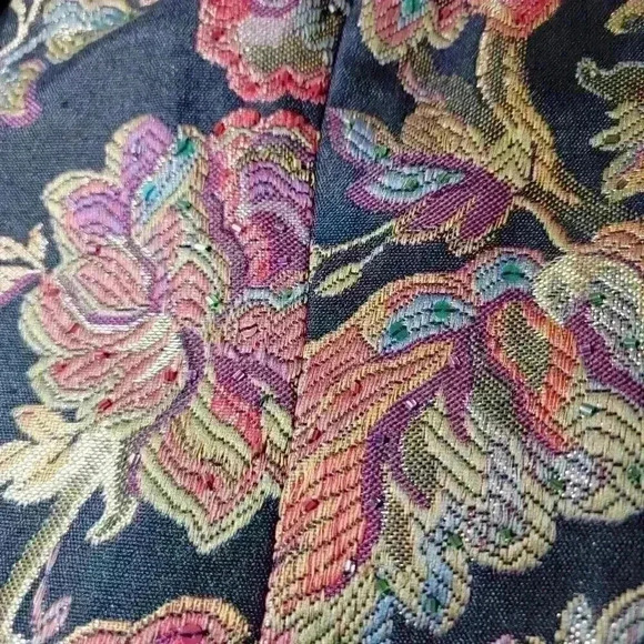 Sandra Darren Blazer Womens 8 Tapestry Beaded Work Office Casual Jacket Church - Picture 10 of 10